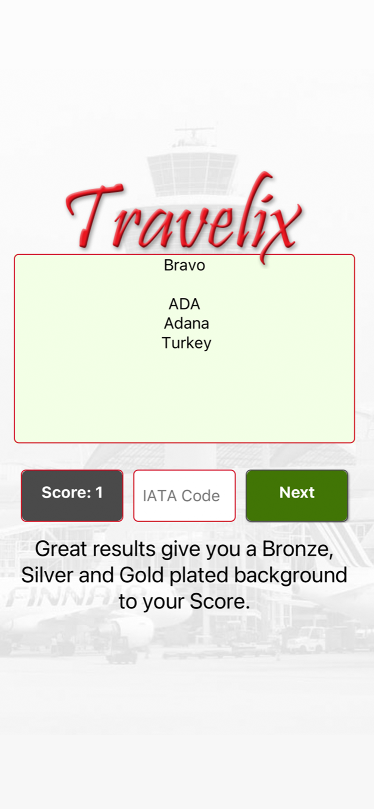 Travelix Correct answer